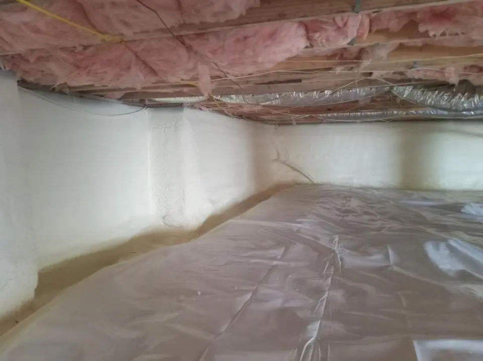 Crawl space encapsulation with closed-cell spray foam for Spray Foam Roofing in Roeland Park